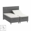 Splitlagen - H lagen 210x210 cm - 80 cm split - bomuldssatin - Soft feel - hvid - ProSleep