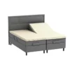 Splitlagen - U lagen 160x200 cm - bomuldssatin - Soft feel - ivory - ProSleep