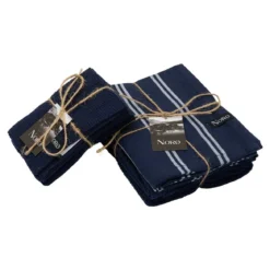 Viskestykke - smal stribet - navy - 2 stk. - Norø